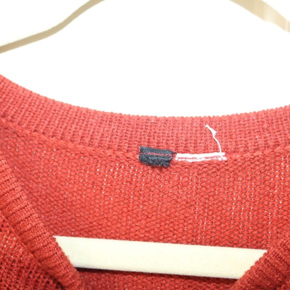 Red/Dark Burnt Orange Sweater - Picture 3 of 4